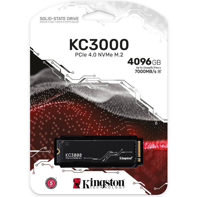 Disco SSD Kingston KC3000 4TB/ M.2 2280 PCIe 4.0/ con Difusor de Calor/ Full Capacity