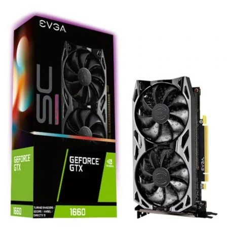 Tarjeta Gráfica EVGA GeForce GTX 1660 SC ULTRA GAMING Reacondicionada/ 6GB GDDR5