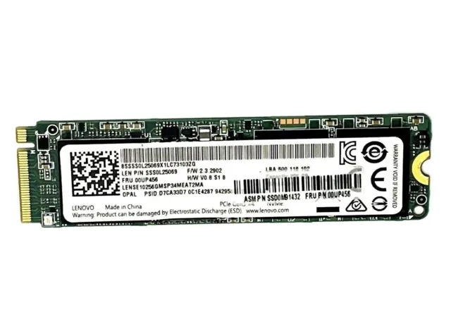 Disco duro Lenovo NVME M.2 SATA 256GB SSS0L25089 LENSE20256GMSP34MEAT2TA