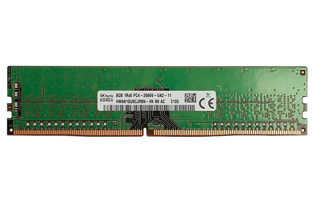 SKhynix HMA81GU6DJR8N-VK módulo DIMM memoria RAM 8 GB 1Rx8 DDR4 2666MHz 933276-001
