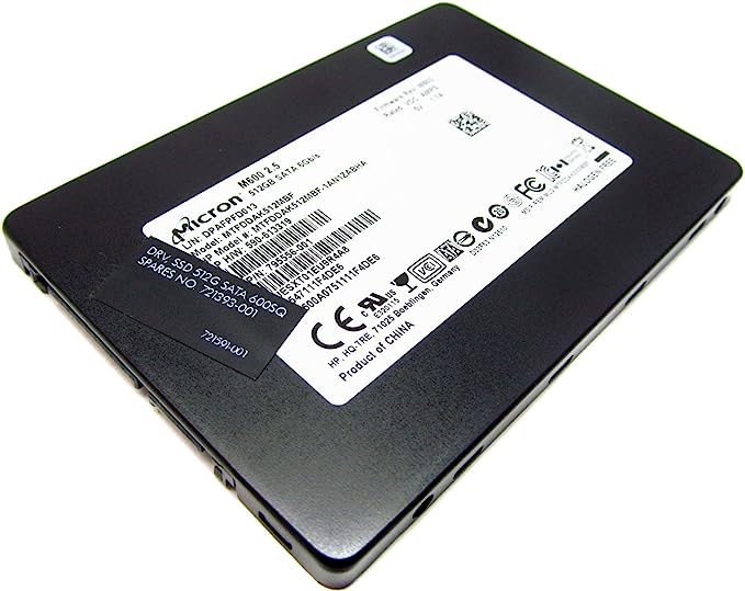 Disco duro SSD 512GB Micron P/N: 795556-001