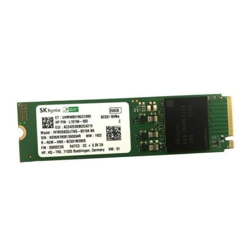 Disco duro Skhynix NVME M.2 SATA 256GB L15194-002 BC501 HFM256GDJTNG 8310 ABA