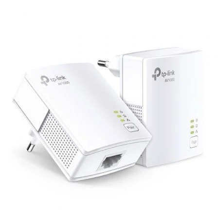 [TL-PA7017 KIT] Adaptador Powerline TP-Link TL-PA7017Kit 1000Mbps/ Alcance 300m/ Pack de 2