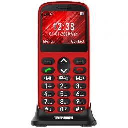 Teléfono Móvil Telefunken S420 Reacondicionado para Personas Mayores/ Rojo TFK-REA-S420